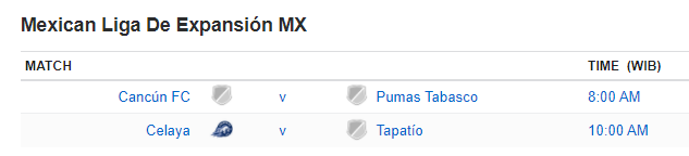 Mexican Liga De Expansión MXv