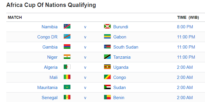 Africa Cup Of Nations Qualifying