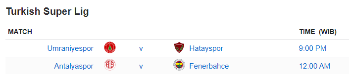 Turkish Super Lig