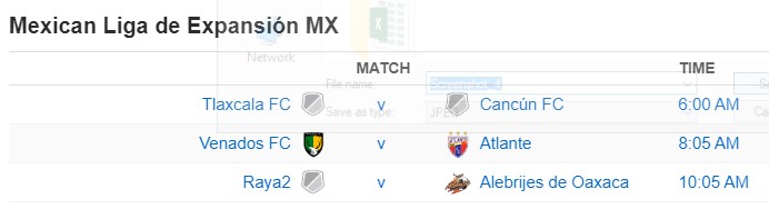Mexican Liga de Expansión MX